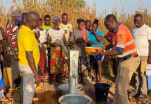 Cardinal Namdini Mining drills borehole for Solig community in Nabdam district