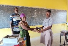 Kalbeo Assembly Member supports BECE candidates with stationery